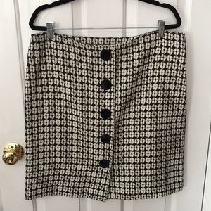 Isaac Mizrahi for Target black & white skirt